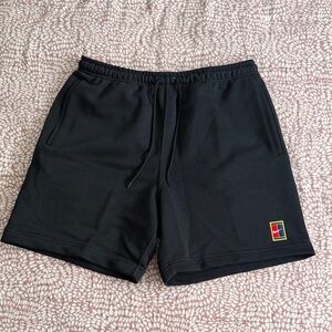 Mens Nike Court Heritage Fleece Short - Black - Medium (NWT)